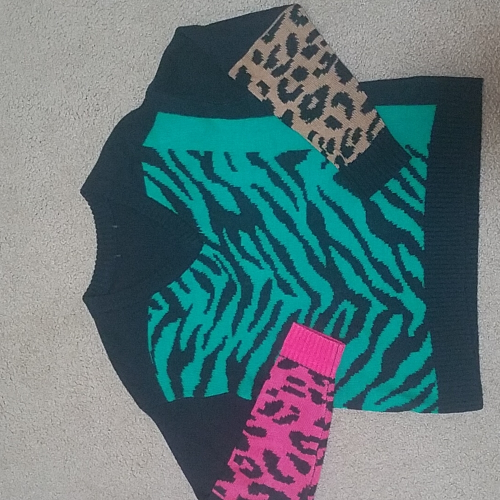 Multi color Animal print sweater